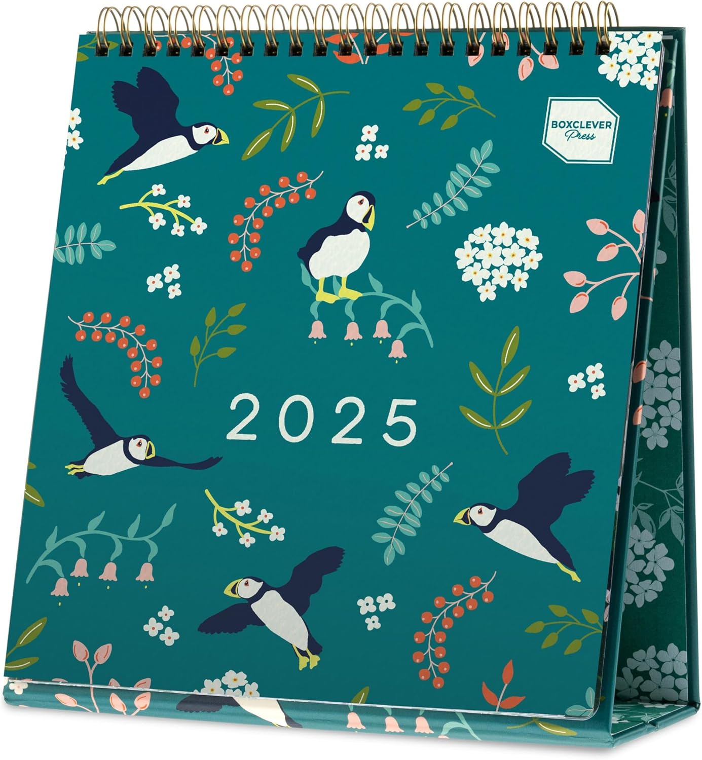 Boxclever Press Desk Calendar 2025. Freestanding 2025 Calendar runs Jan - Dec’25...