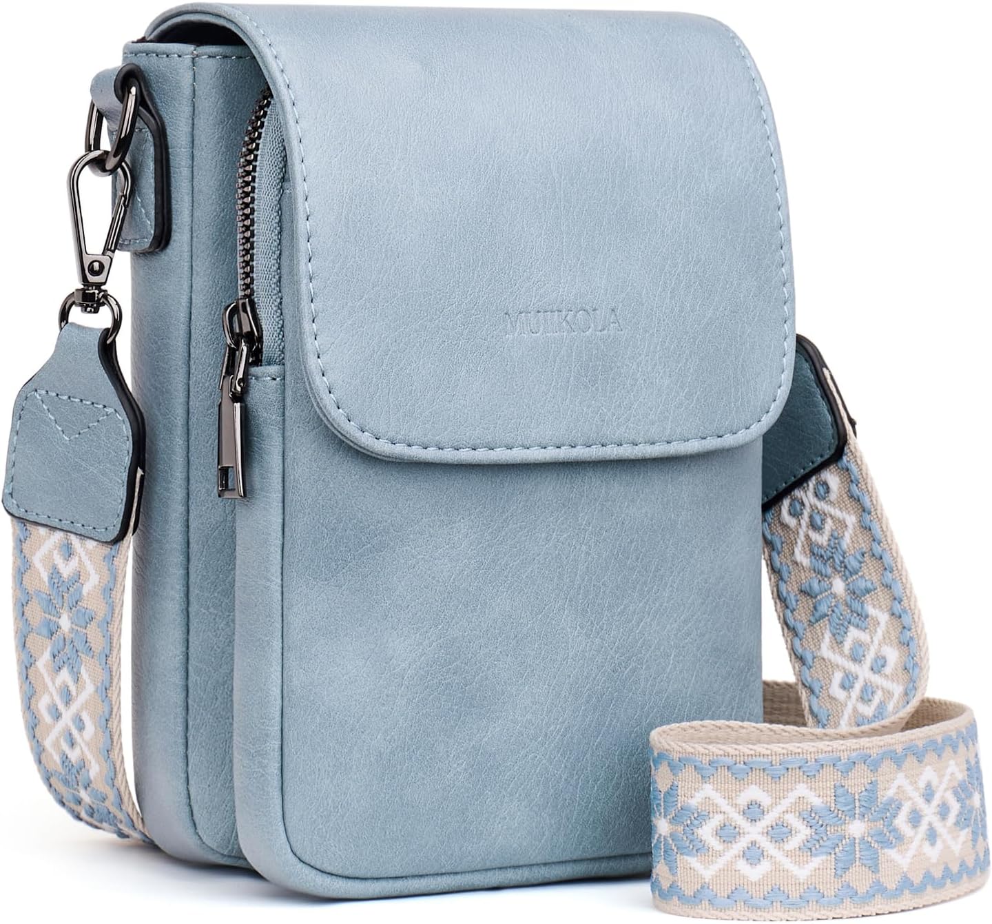 MUIIKOLA Small Phone Shoulder Bag，Genuine Leather Women's Cross body Bags Handb...
