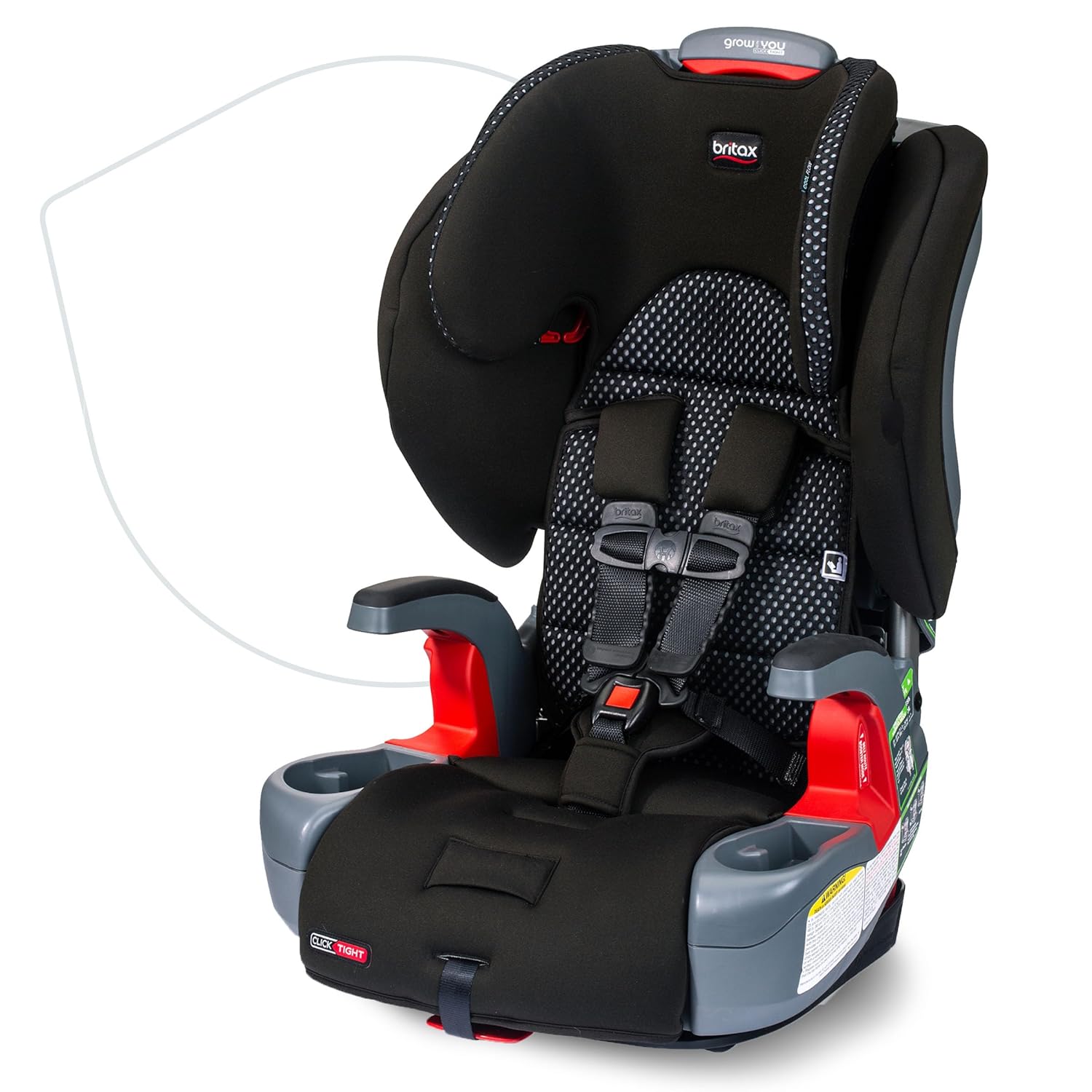 Britax Grow with You ClickTight Harness-2-Booster Car Seat, Cool Flow Gray Grow...