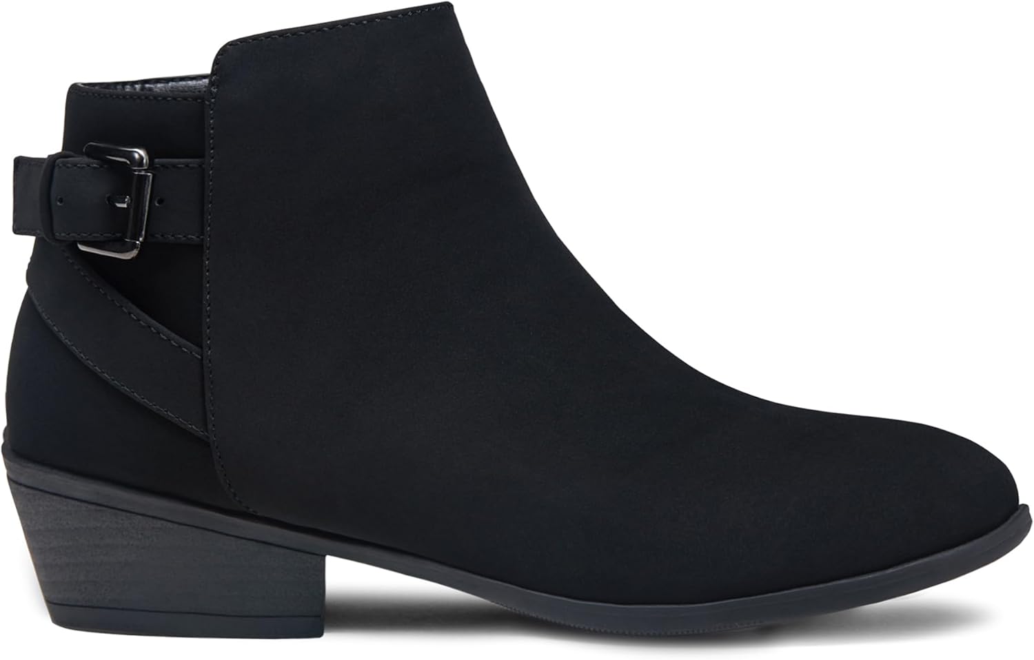 Vepose Women's Ankle Boots Low Heels Chunky Cutout Booties+Perforated Western Sh...