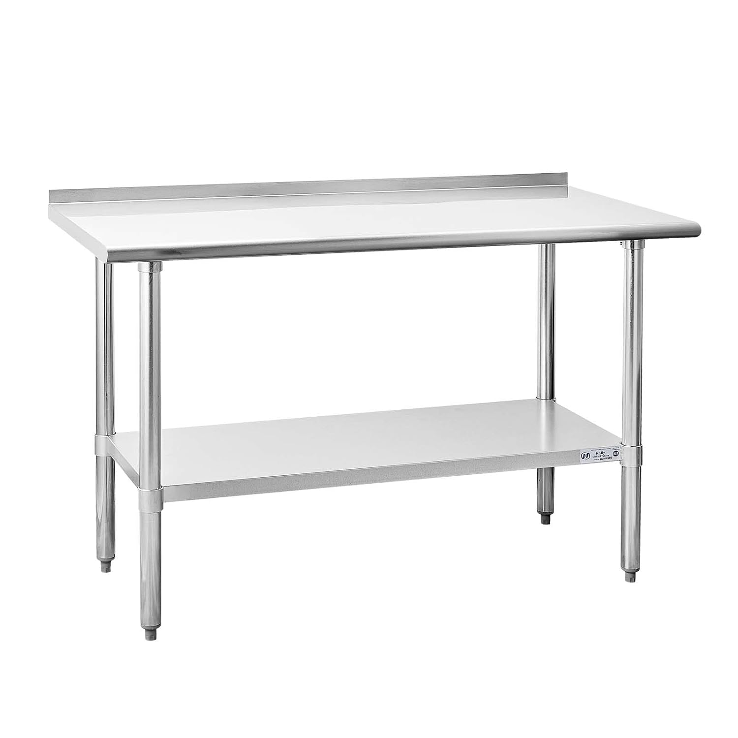 Hally Sinks & Tables H Stainless Steel Table for Prep & Work 24 x 60 Inches, NSF...