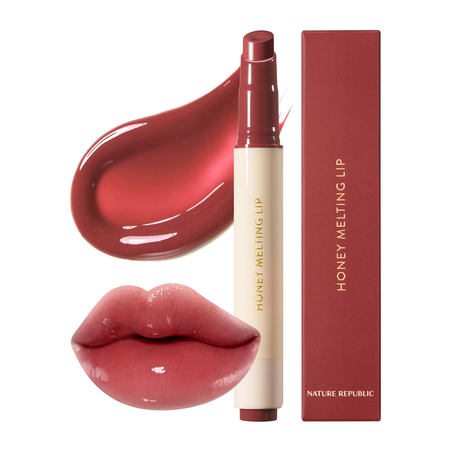 Nature Republic HONEY MELTING LIP (05 PLUM) SOFT LIP STICK, korean lip, Lip Glos...