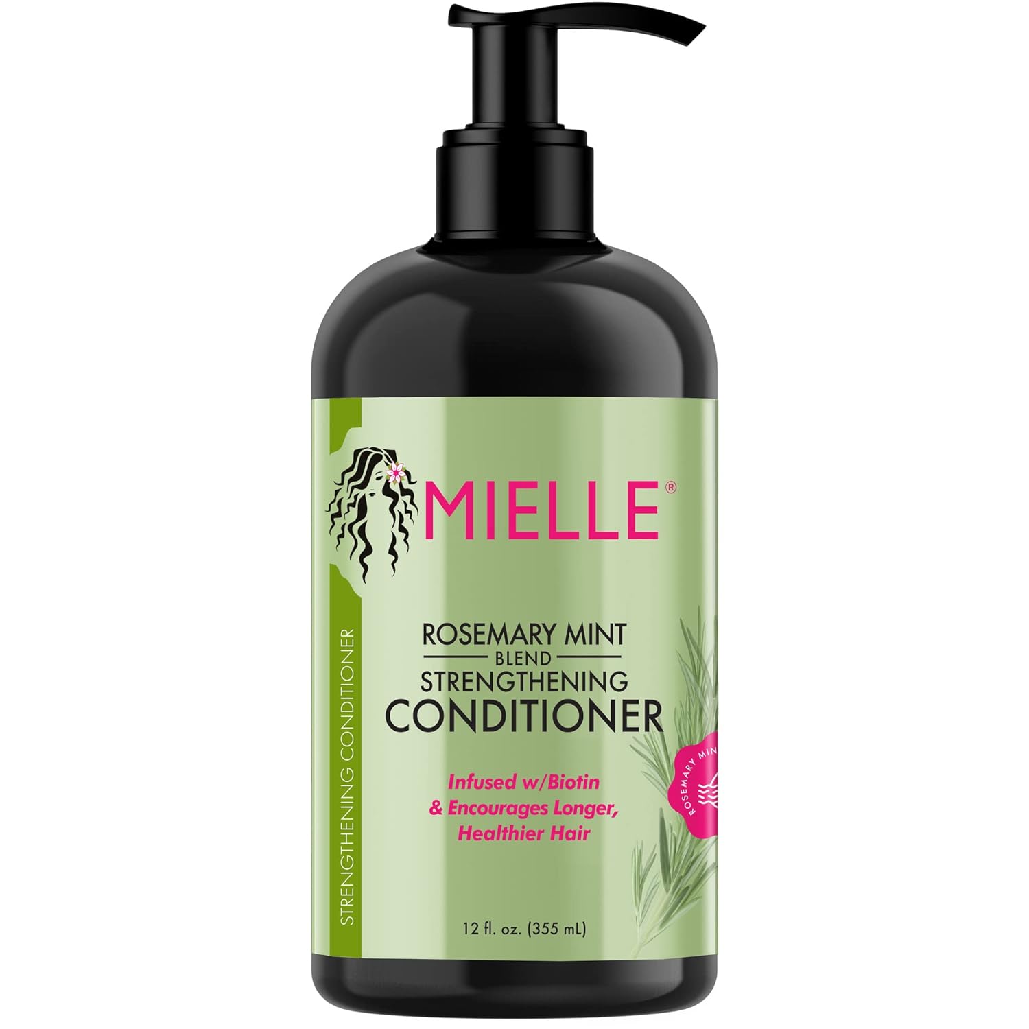 Mielle Organics Rosemary Mint Strengthening Conditioner with Biotin, 12 Ounce 12...