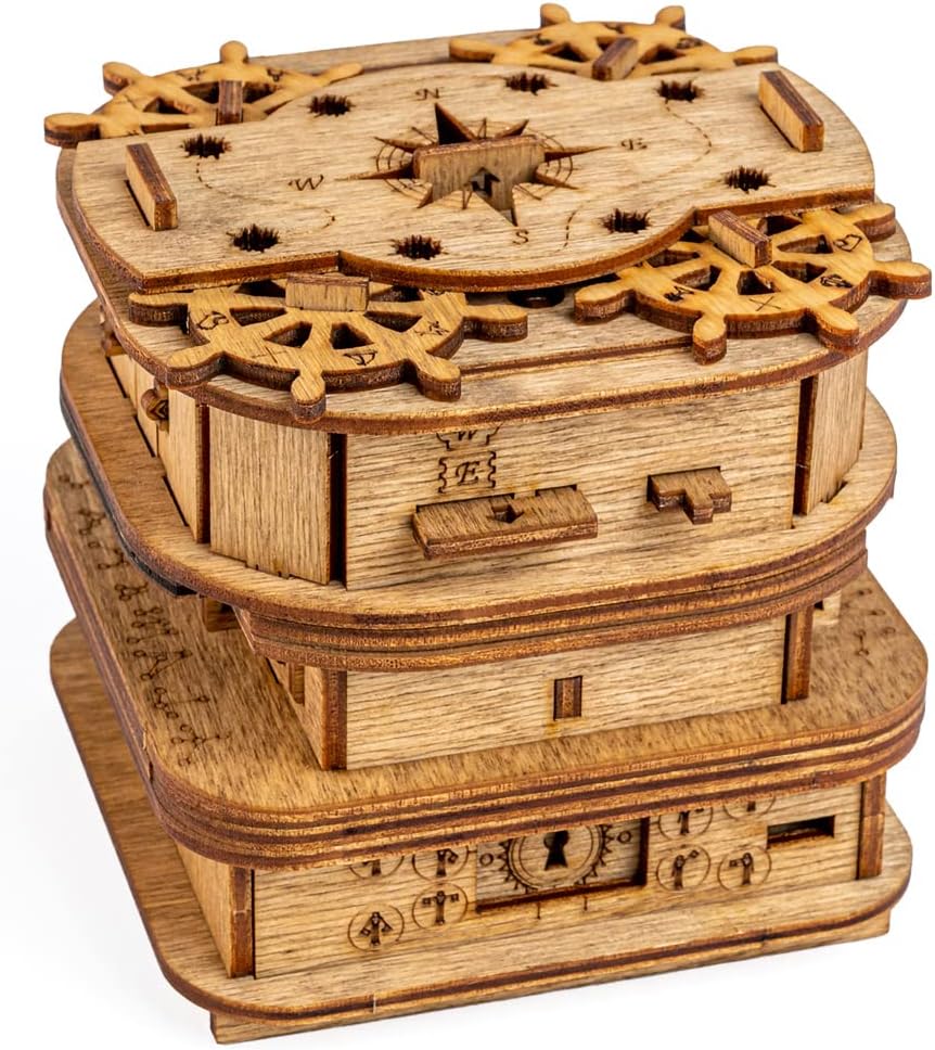 iDventure Cluebox - Davy Jones Locker - Escape Room Game - Puzzle Box - Gift Box...