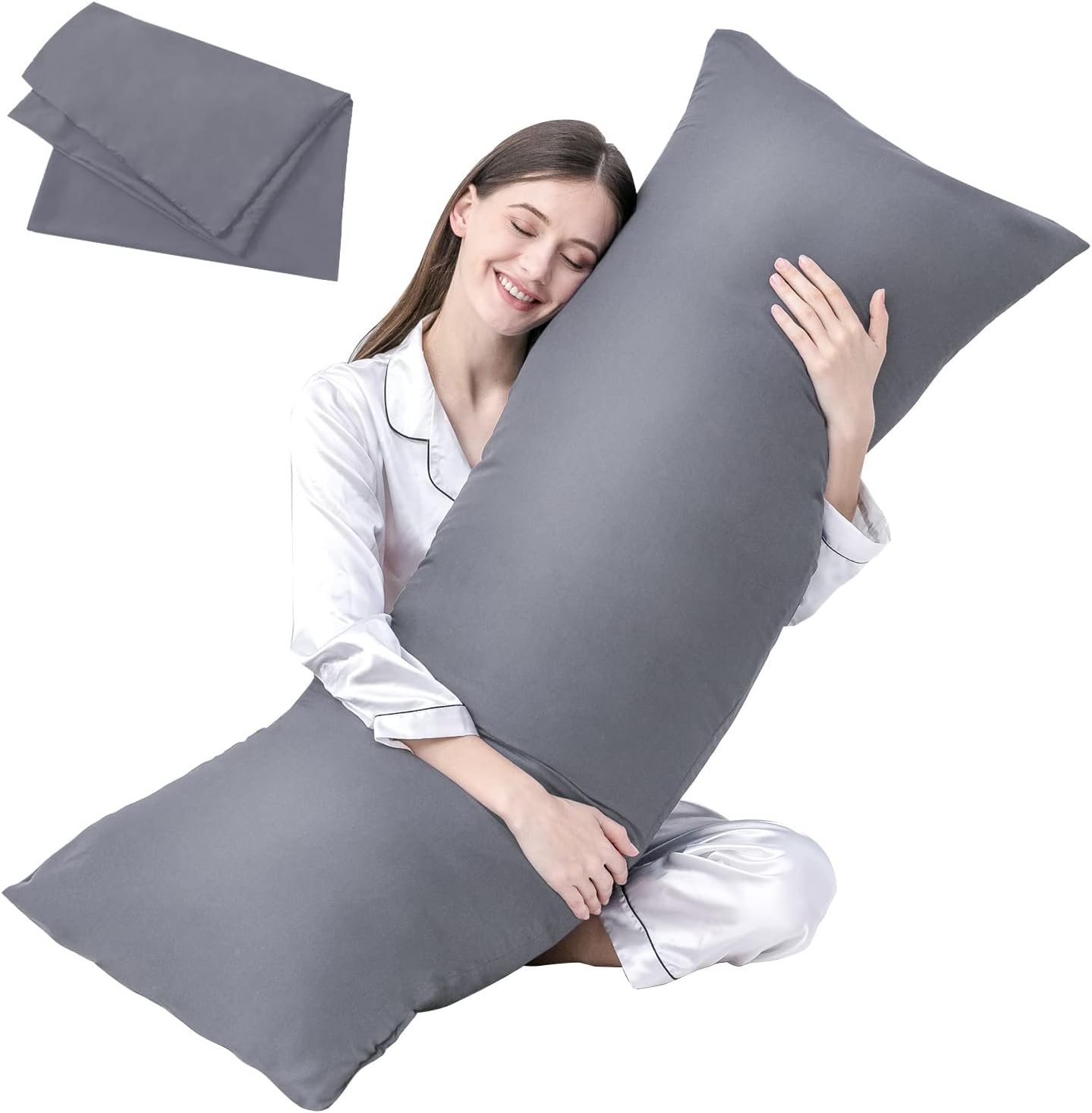 DOWNCOOL Luxury Full Body Pillow Insert with Fiber...