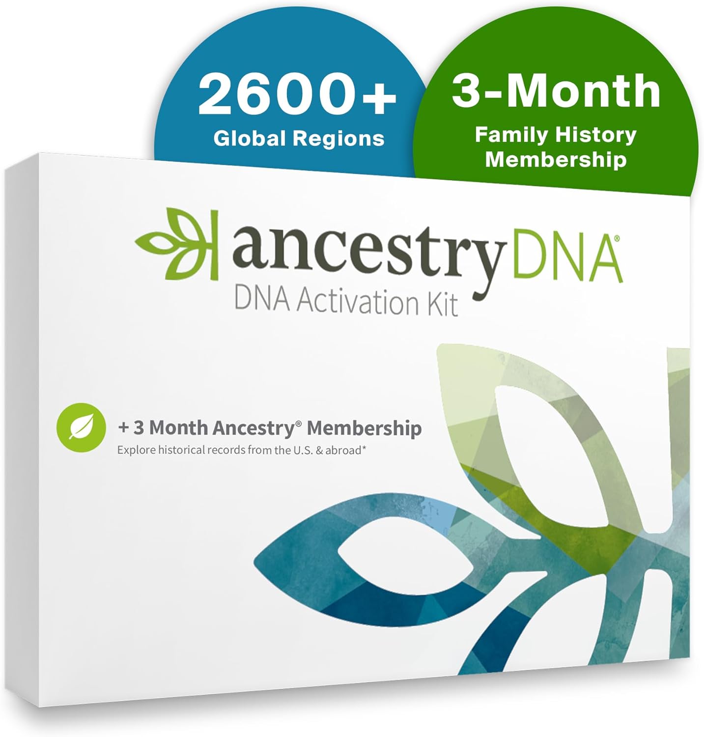AncestryDNA Genetic Test Kit + 3-Month Ancestry World Explorer Membership: DNA E...