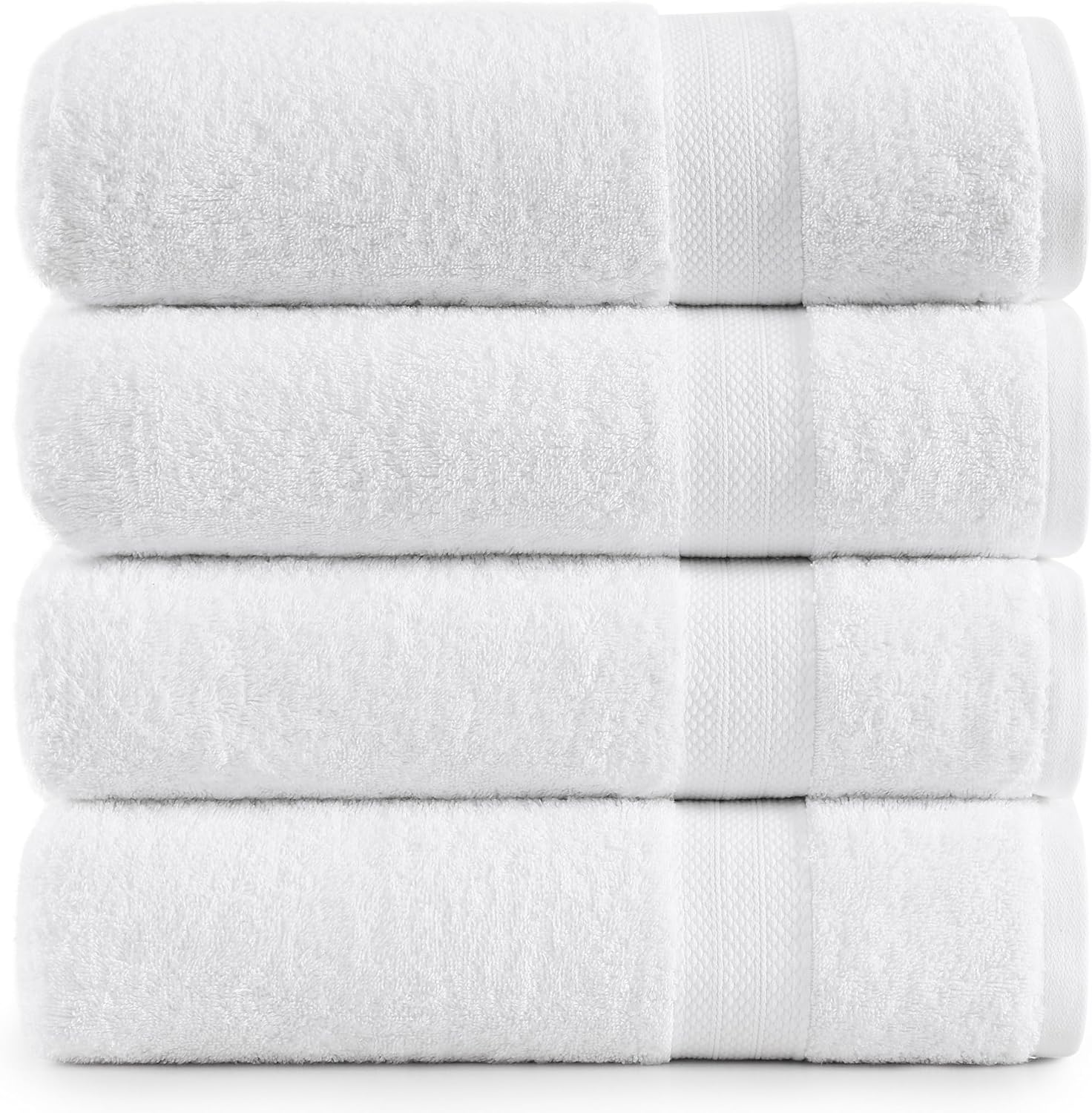 LANE LINEN Bath Towels for Bathroom (4 Pack)- 100% Cotton Large Bathroom Towels...