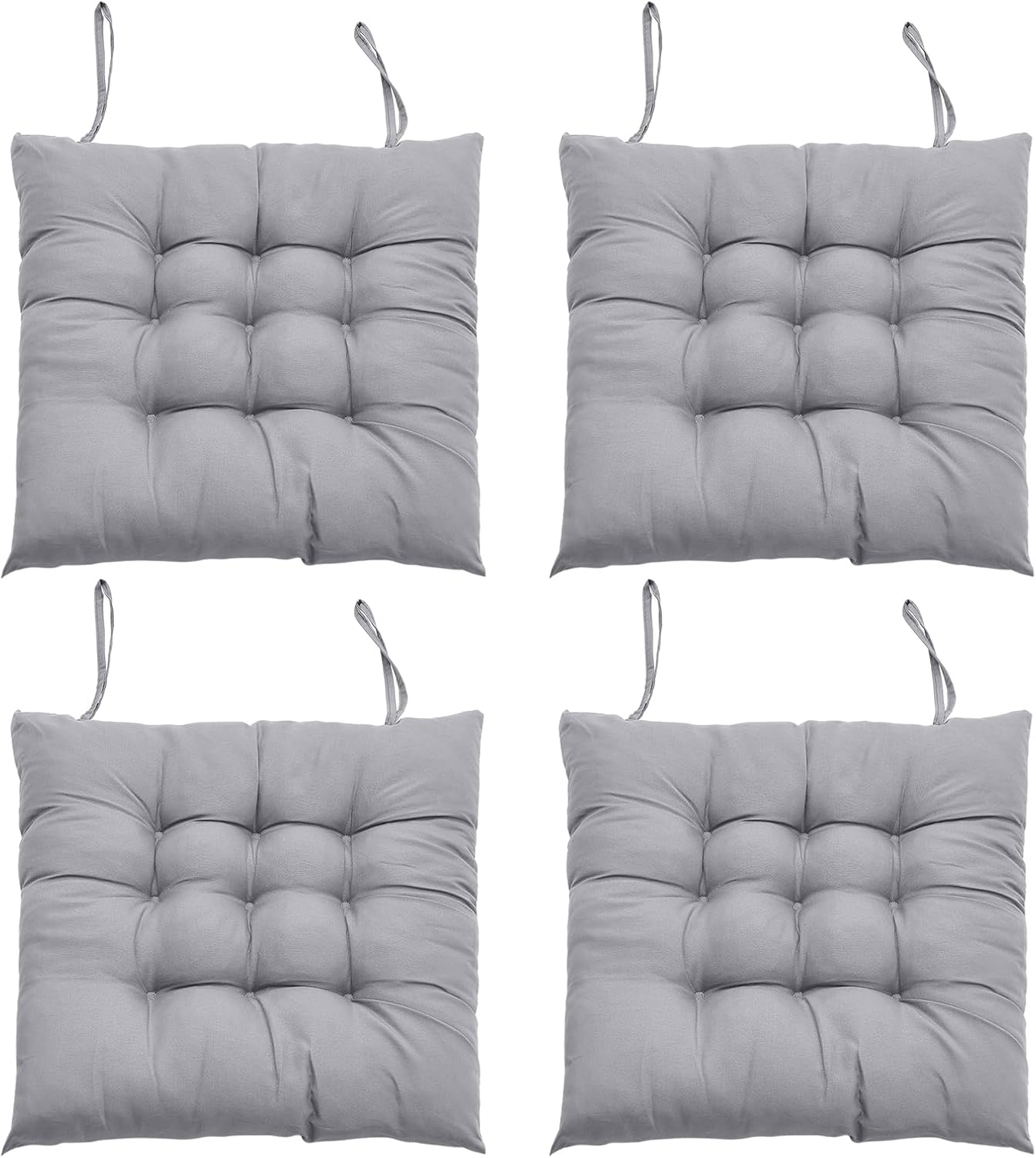 DKIEI Seat Pads for Dining Chairs Set of 4, 40 x 40cm Comfortable Dining Chair C...