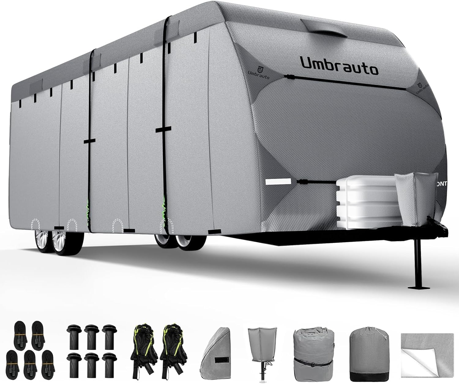 Umbrauto RV Cover 20-22ft: 7 Layers Travel Trailer Cover, Waterproof Camper Cove...
