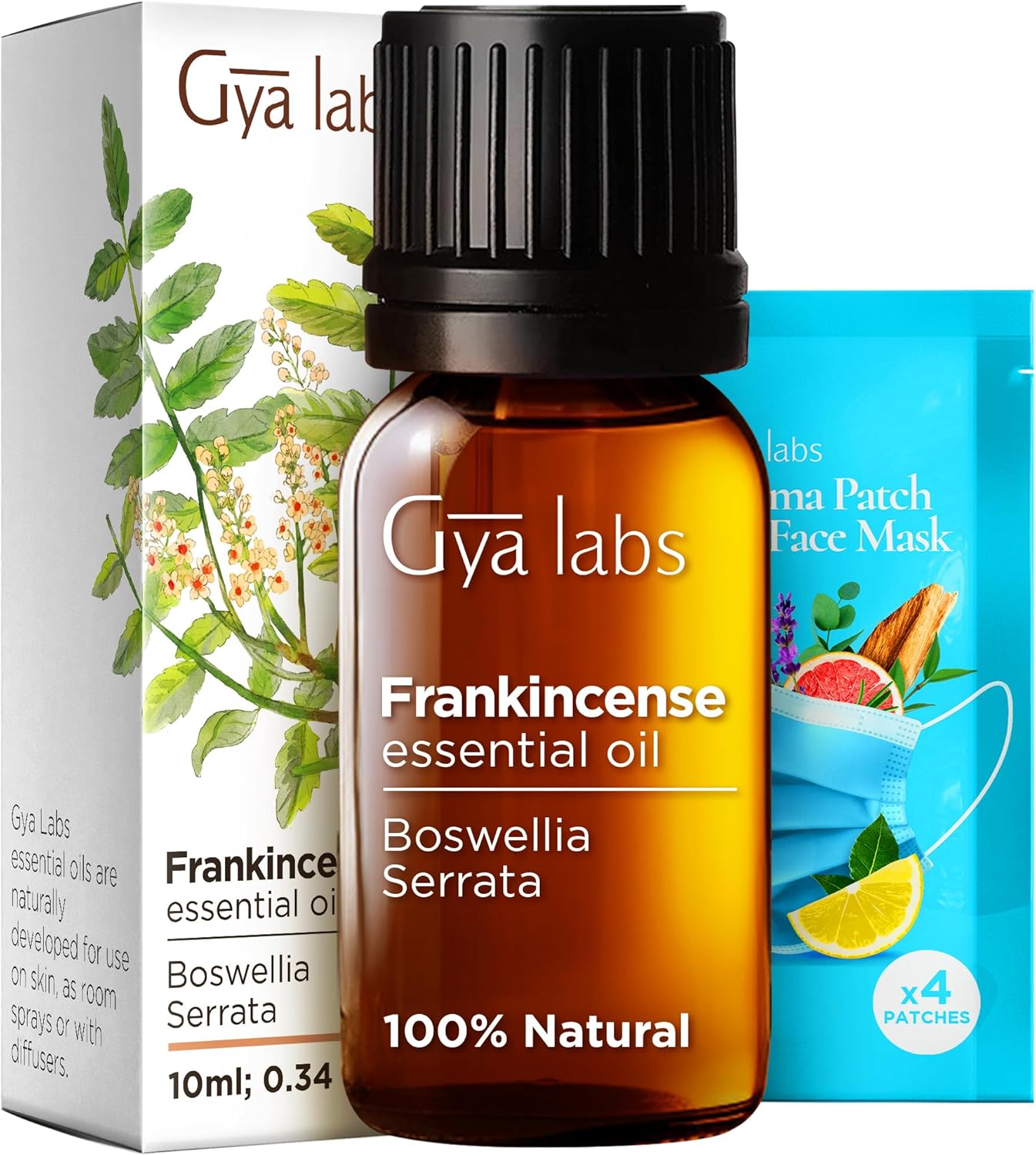Gya Labs Frankincense Essential Oil - 100% Pure Natural Frankincense Oil for Fac...