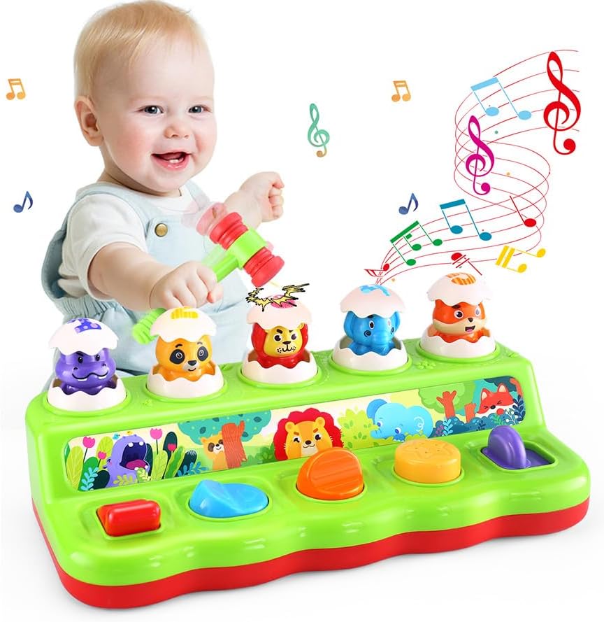 Yerloa Pop Up Toys for 1 Year Olds Boys Girls Kids Gifts, Montessori Baby Toys 9...