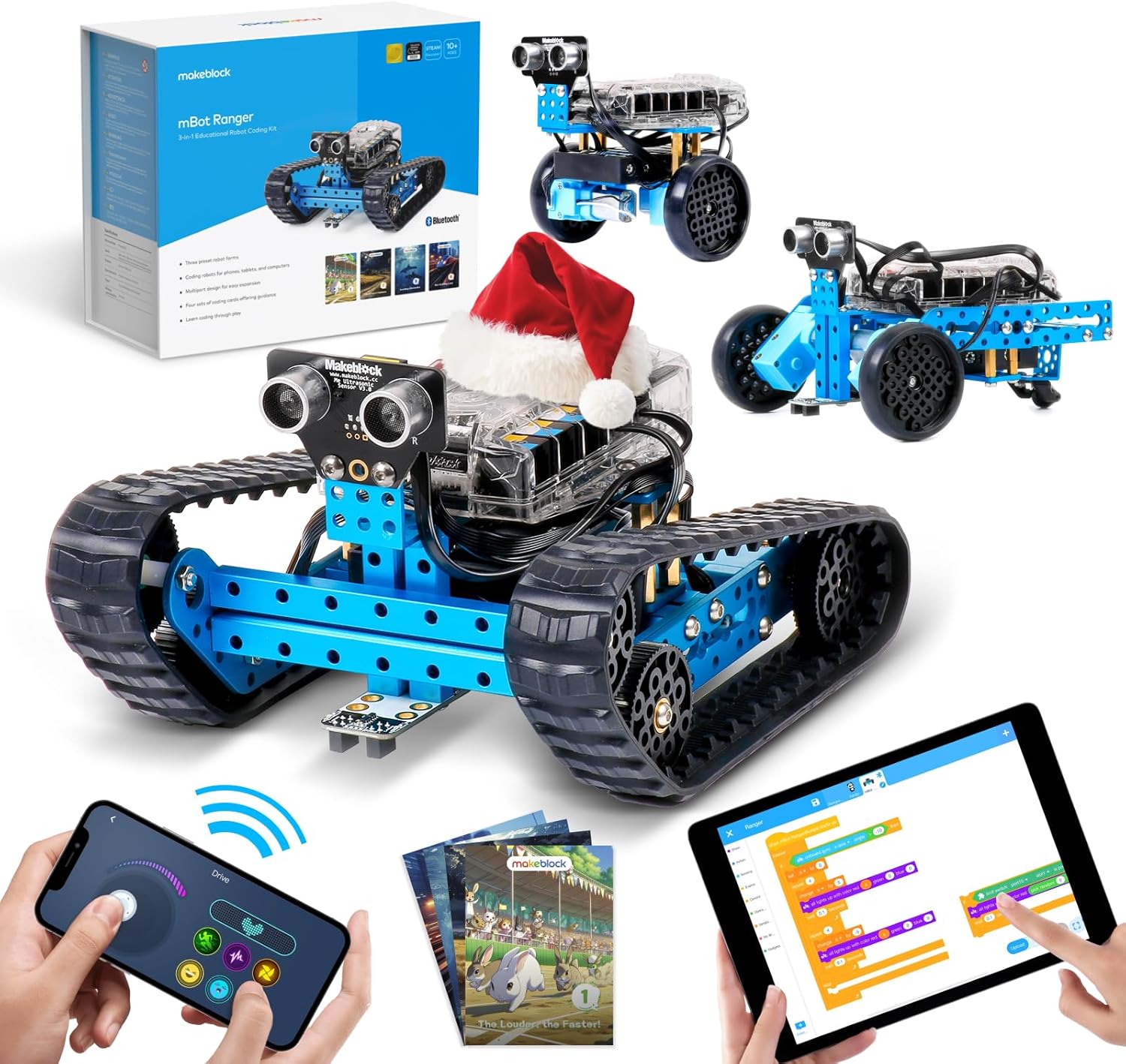 Makeblock mBot Ranger 3 in 1 Robot Kit with Coding Box, Robotics Coding Kit for...
