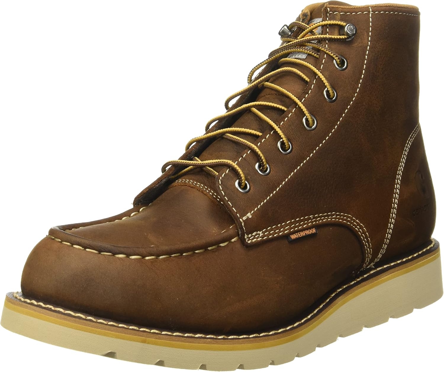 Carhartt Men's 6-inch Waterproof Wedge Soft Toe 11 Brown