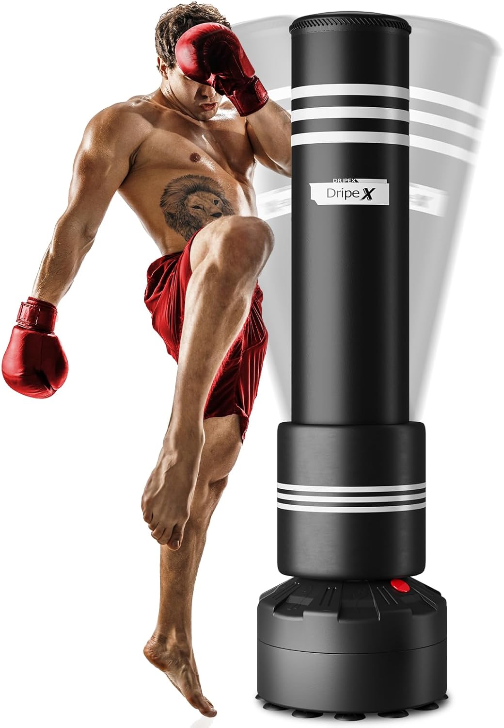 Dripex Freestanding Punching Bag, Heavy Boxing Bag with Stand for Adult Youth -...