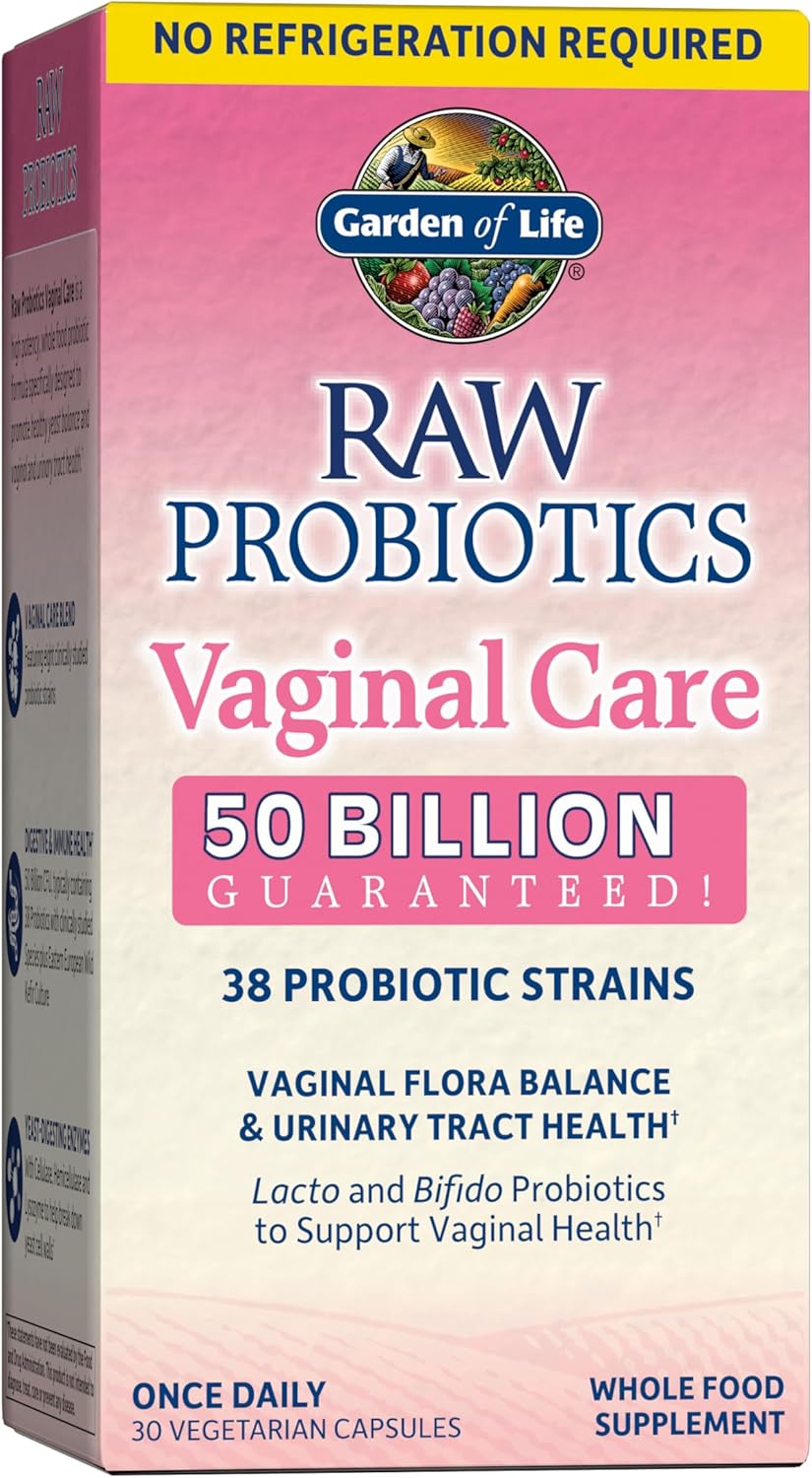 Garden of Life RAW Probiotics Vaginal Care Shelf Stable - 50 Billion CFU Guarant...