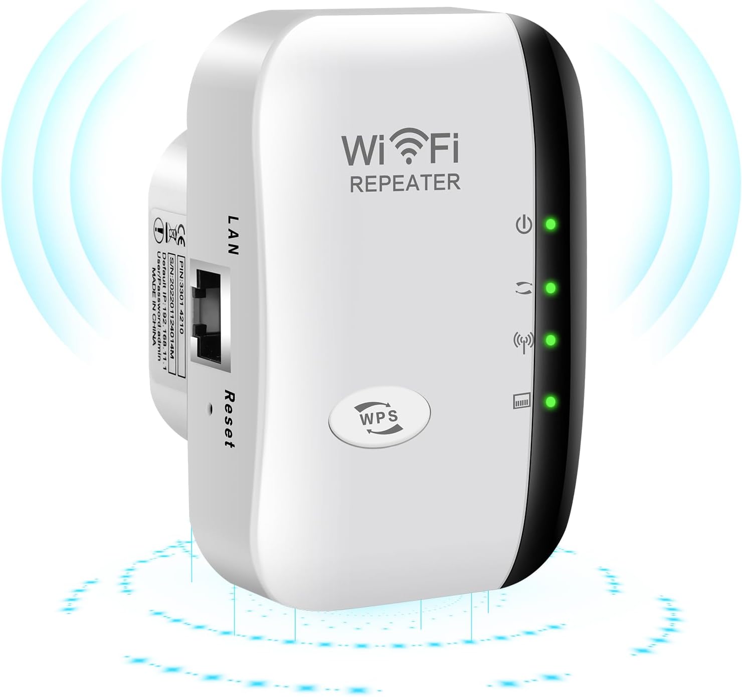 WiFi Extender Booster,WiFi Range Extender with Integrated Antennas Ethernet Port...