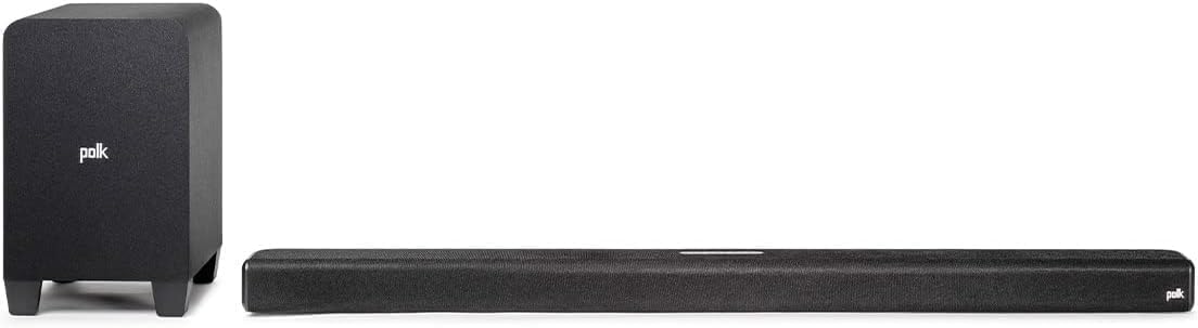 Polk Audio Signa S4 Sound Bar with Wireless Subwoofer - Dolby Atmos 3D Audio, Ex...