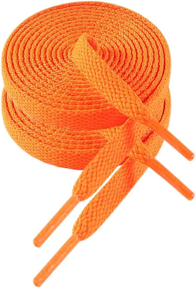 VSUDO Flat Trainers Shoelace, 8mm Wide Shoe Lace for Sneakers, Premium Trainer S...