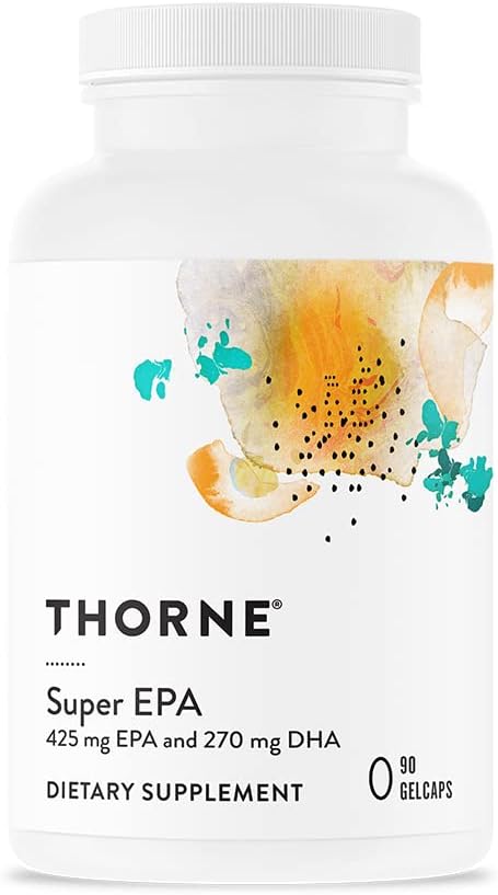 THORNE Super EPA - Omega-3 Fatty Acids EPA 425mg and DHA 270mg Supplement - Supp...