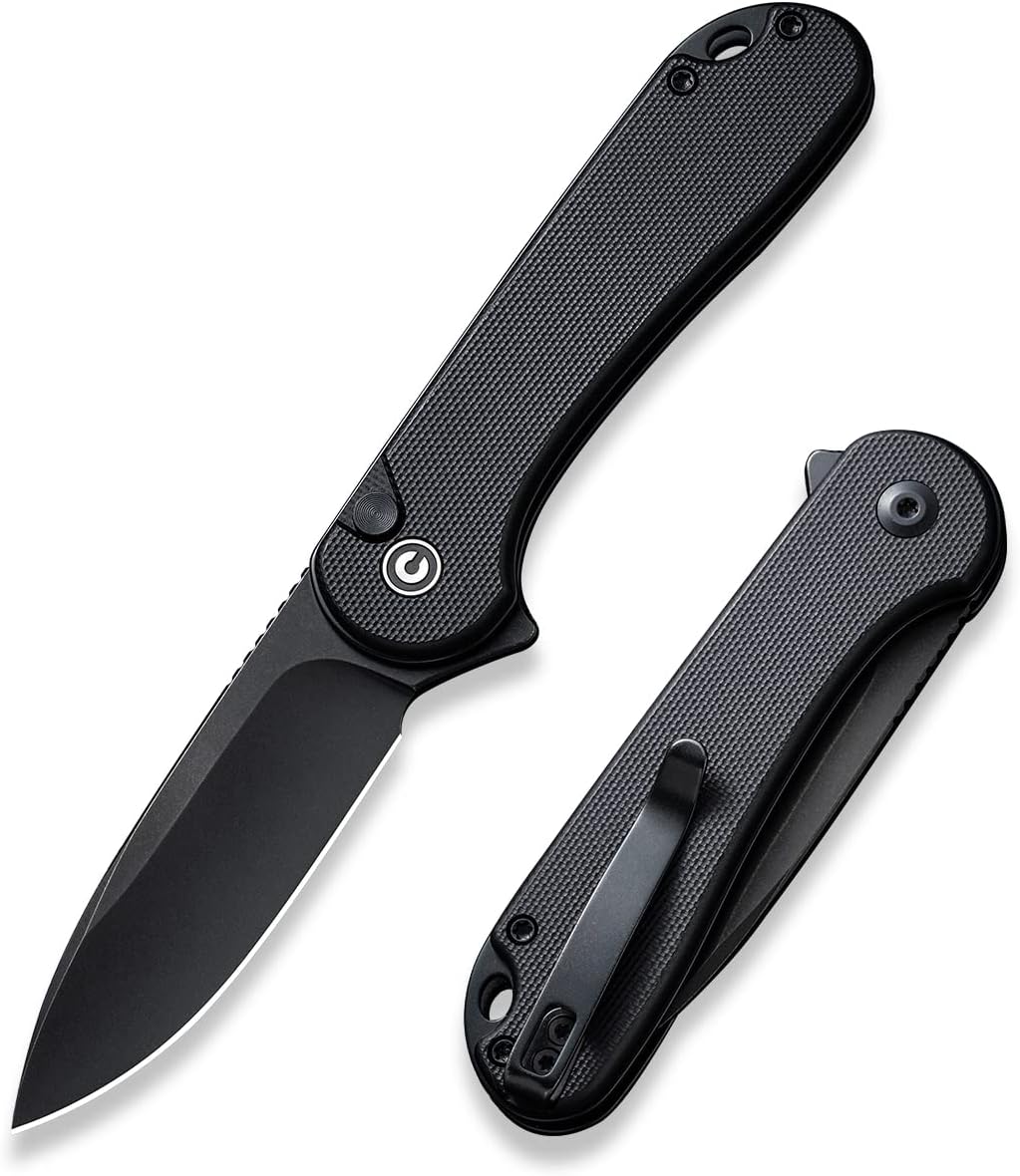 CIVIVI Elementum II Pocket Folding Knife, 2.96" Nitro-V Steel Blade G10 Handle U...