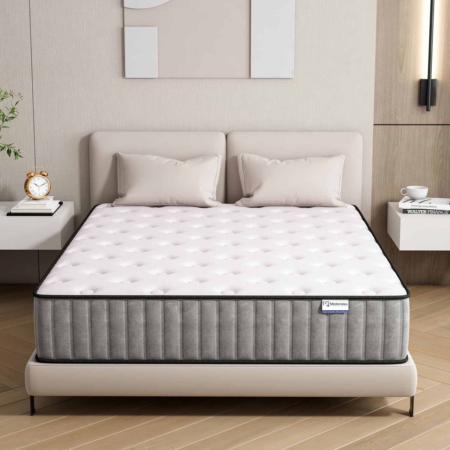 Matoresu 25CM Small Double Mattress – The Innerspring Hybrid Memory Foam Bed in...