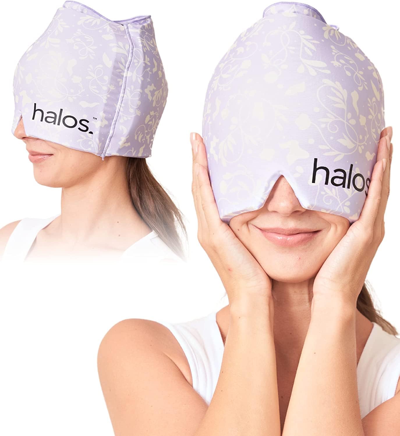 MyHalos Migraine Relief Cap - Wearable Ice Pack Co...