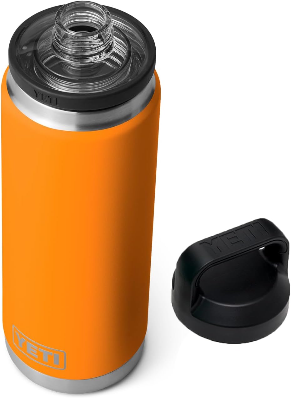 YETI Rambler 26 oz Bottle, Vacuum Insulated, Stainless Steel with Chug Cap King...