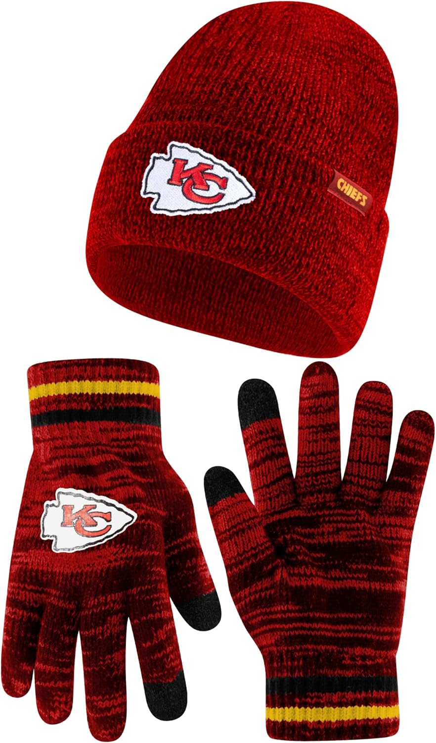 Ultra Game Adults Unisex NFL Official Super Soft Marl Knit Winter Beanie Knit Ha...