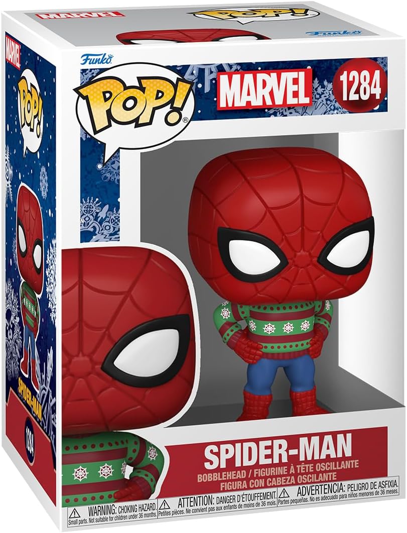 Funko Pop! Marvel: Holiday - Spider-Man - (SWTR) - Marvel Comics - Collectable V...