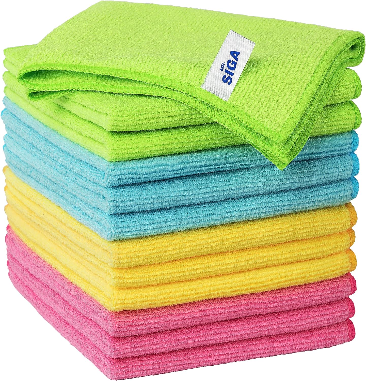 MR.SIGA Microfiber Cleaning Cloth,Pack of 12,Size:...