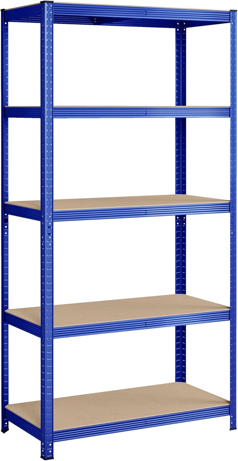 SONGMICS 5-Tier Shelving Unit, Steel Shelving Unit for Storage, Tool-Free Assemb...