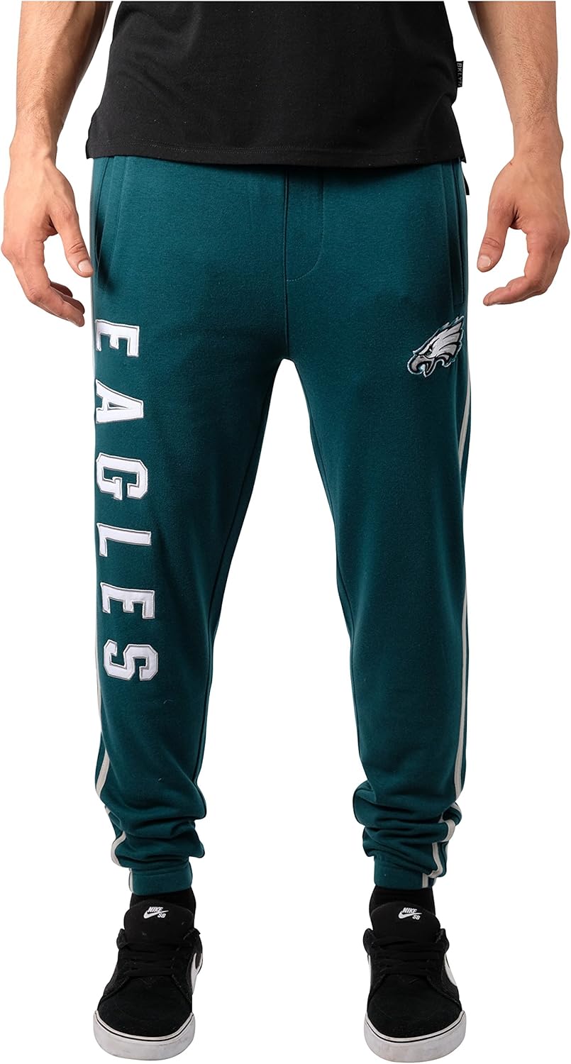 Ultra Game Adults NFL Official Active Super Soft Fleece Game Day Jogger Sweatpan...