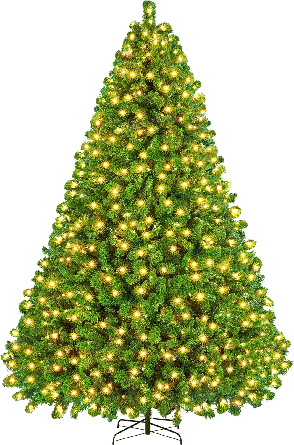 Yaheetech 9ft Pre-lit Artificial Christmas Tree with Incandescent Warm White Lig...