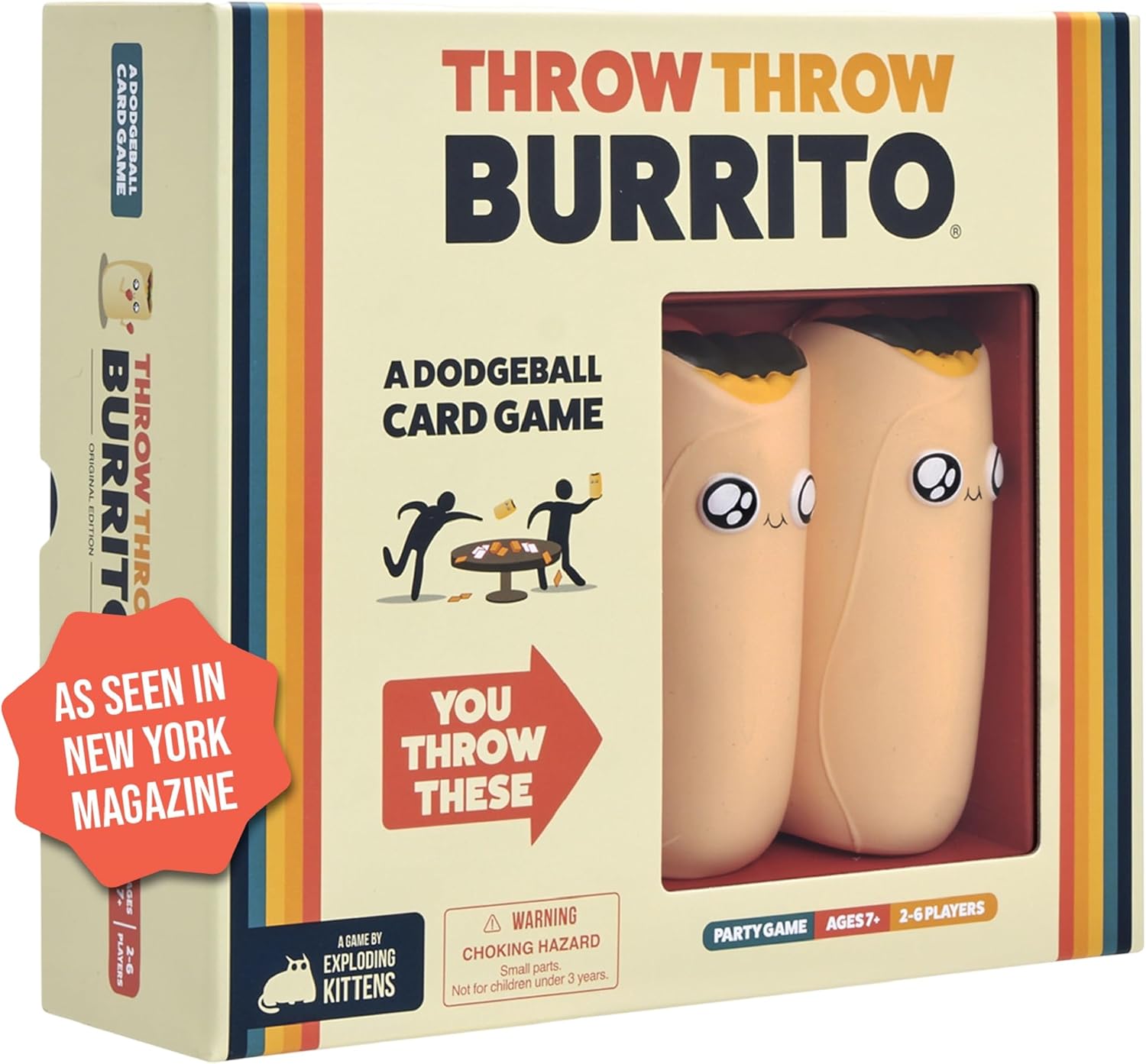 Exploding Kittens Presents Throw Throw Burrito - A Dodgeball Card Game - Family...
