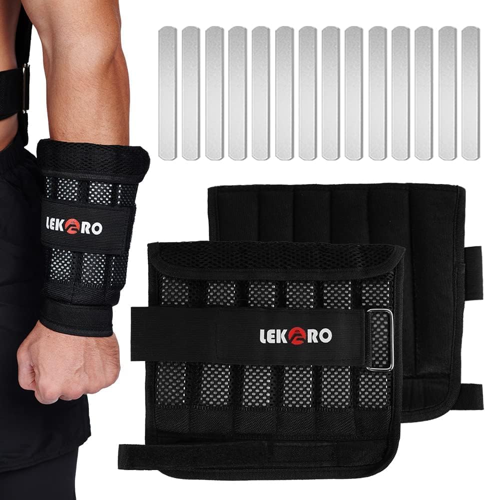 Wrist Arm Weights, Adjustable Wrist Weights, Removable Wrist Ankle Weights for M...