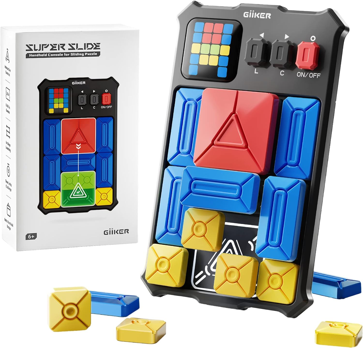 GiiKER Super Slide Puzzle Games, Original 500+ Challenges Brain Teaser Puzzle, T...