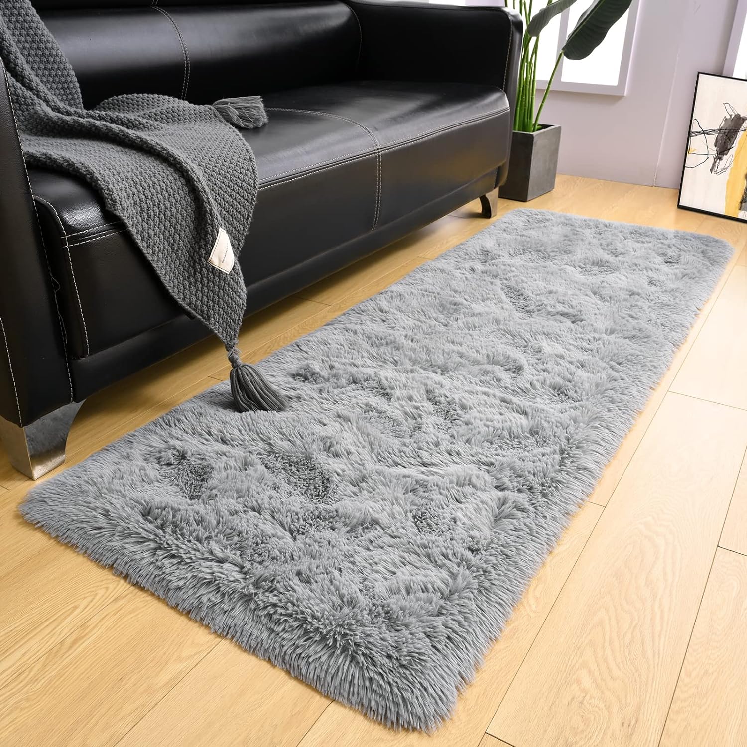 LOCHAS Ultra Soft Indoor Modern Area Rugs Fluffy Living Room Carpets for Childre...