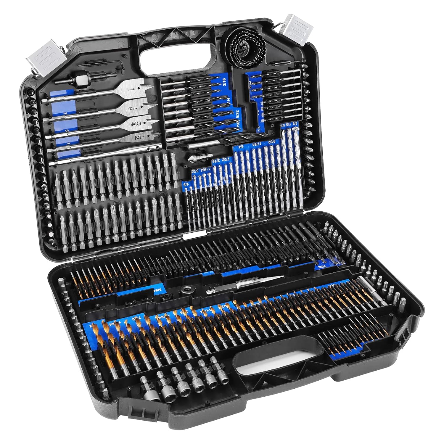 COMOWARE Drill Bit Set, 246 Pcs for Cordless Drill, Drill Driver Bit Set for Woo...