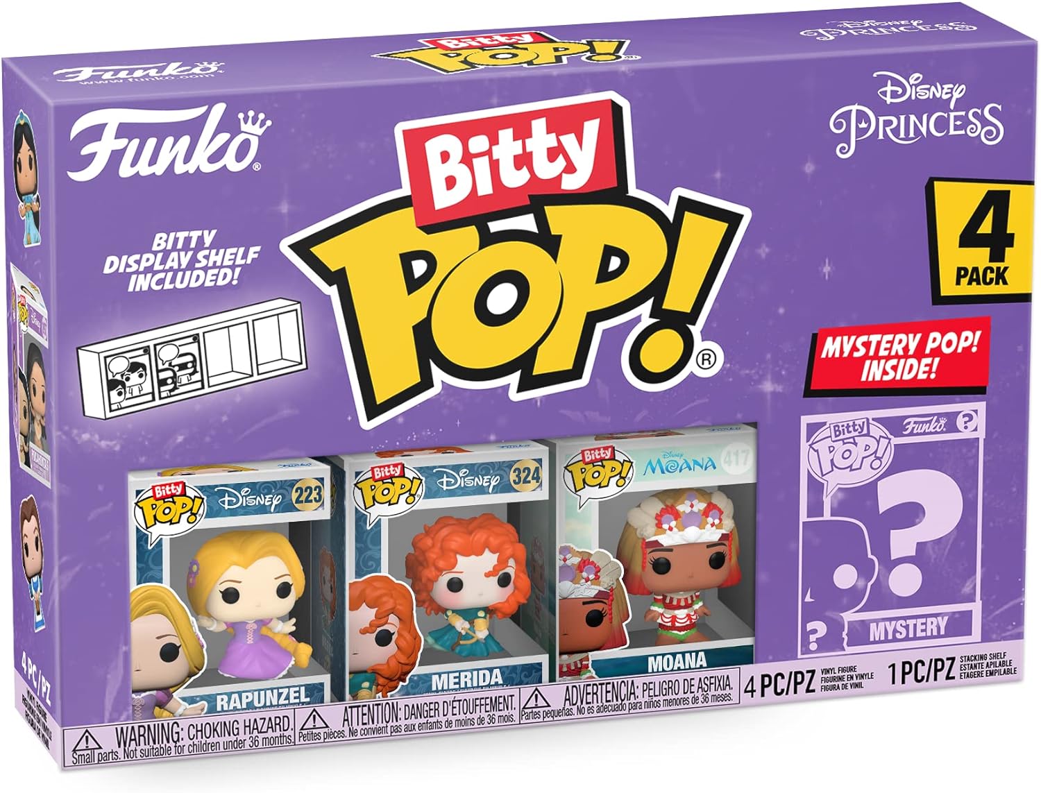Funko Bitty POP! Disney Princess - Rapunzel, Merid...