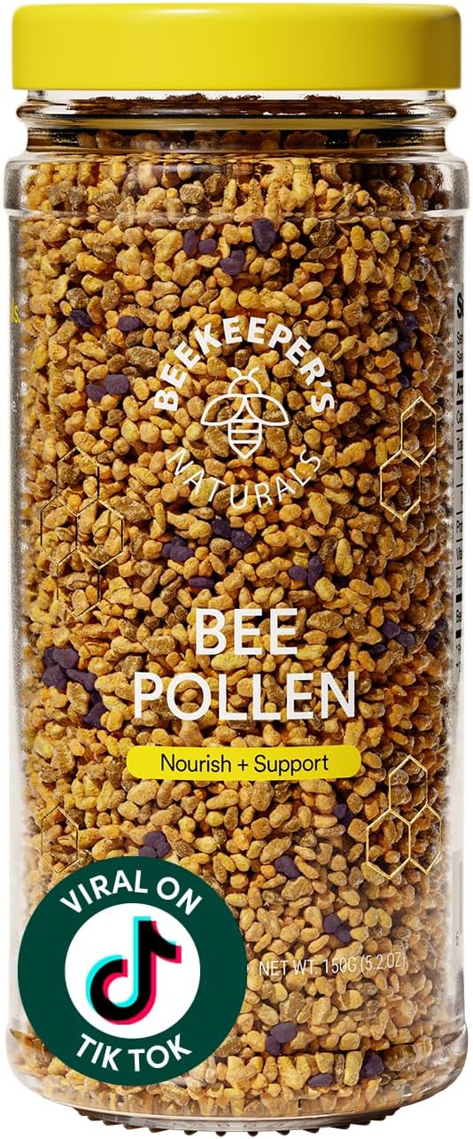 Beekeeper's Naturals - 100% Raw Bee Pollen Granules, Natural Preserved Enzymes,...