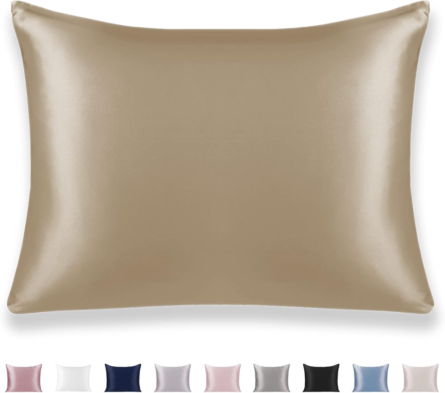 Texbee 100% Mulberry Silk Pillowcase for Hair and Skin with Hidden Zipper, Both...