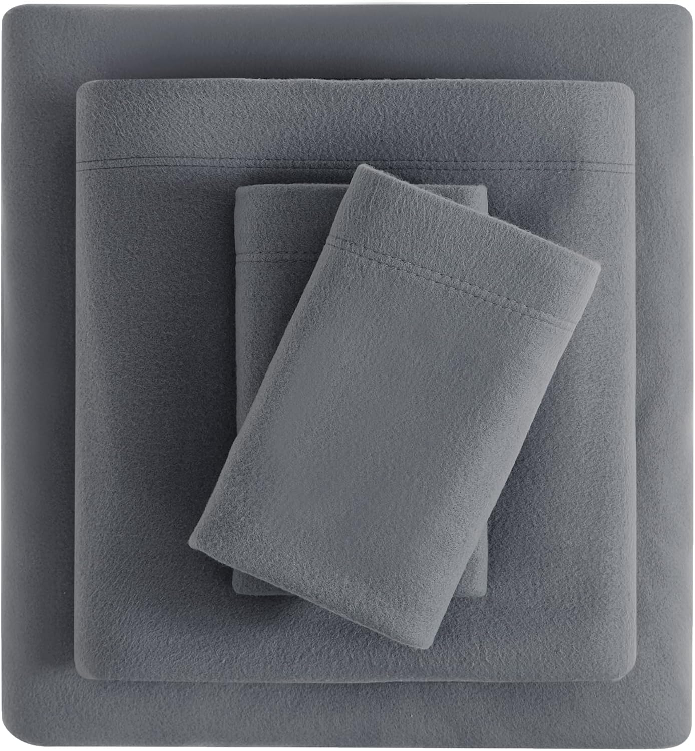 Viviland Bed Linen Set - Soft Plush Micro Fleece Queen Sheet with Deep Pocket -...