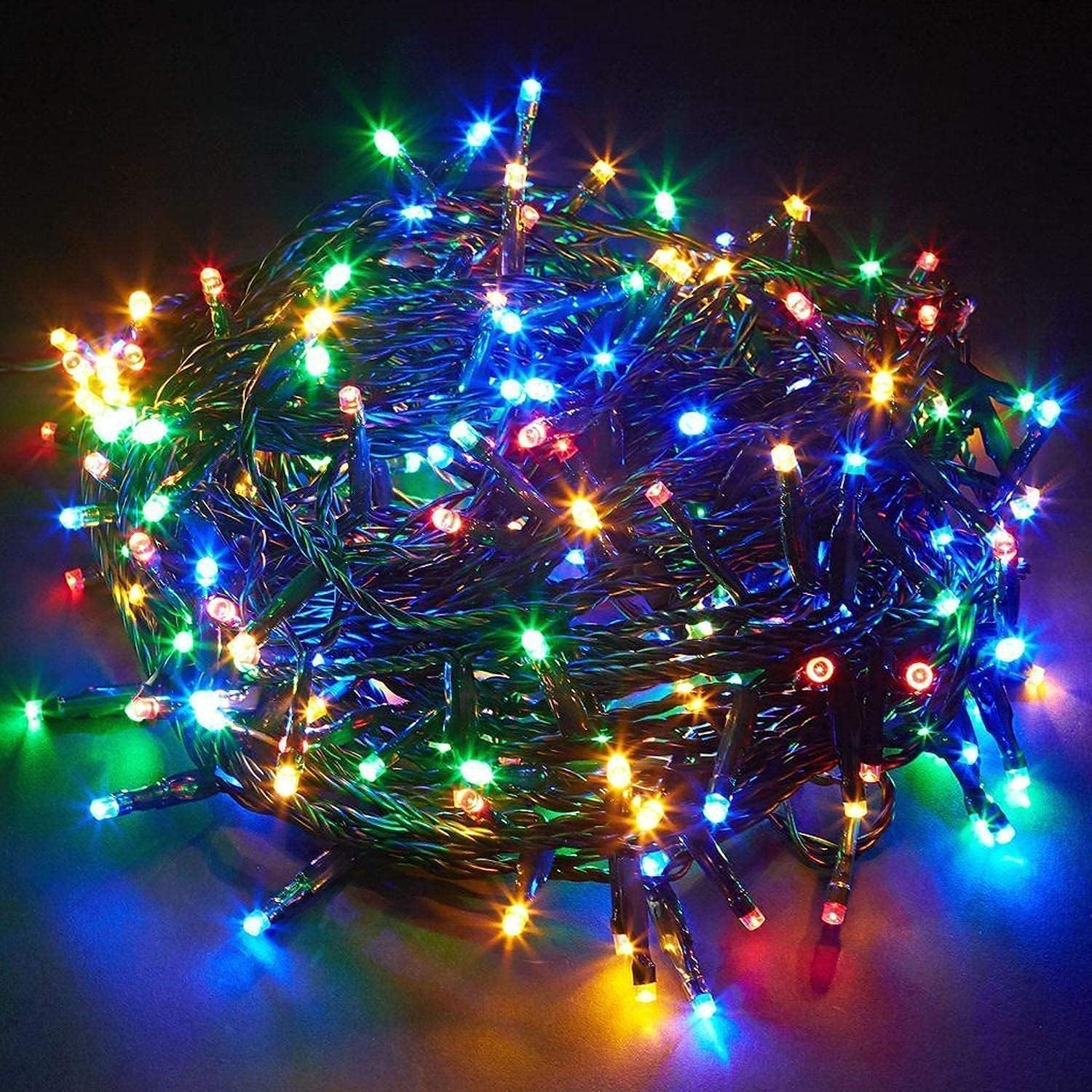 SHATCHI 300LEDs Christmas Tree Fairy String Lights 30m Lit - Multifunction 8 Lig...