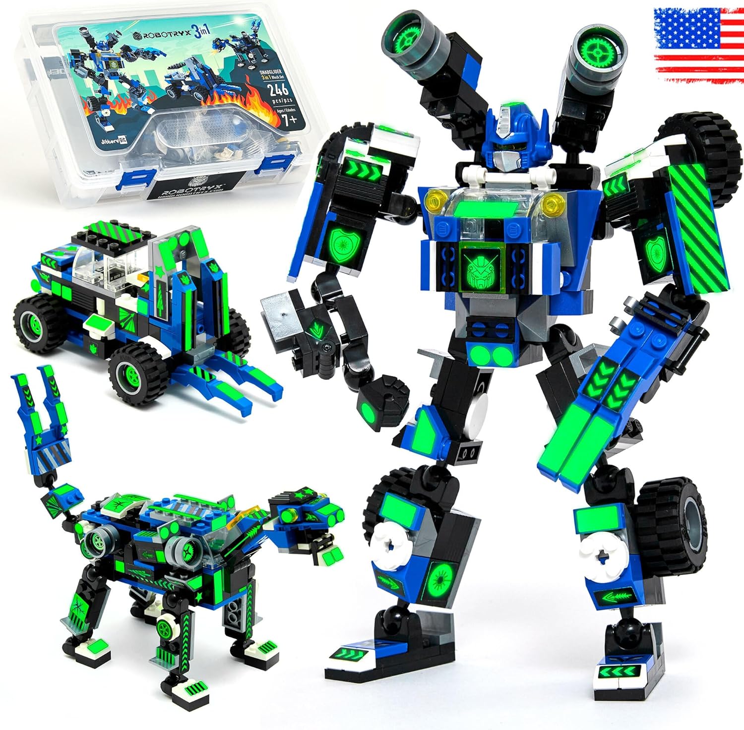 JITTERYGIT Robot Building Toy Gift for Boys, Perfect STEM Gift for Builders Ages...