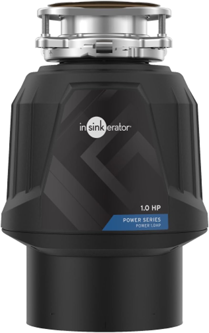 InSinkErator Power 1HP, 1 HP Garbage Disposal, Power Series EZ Connect Continuou...