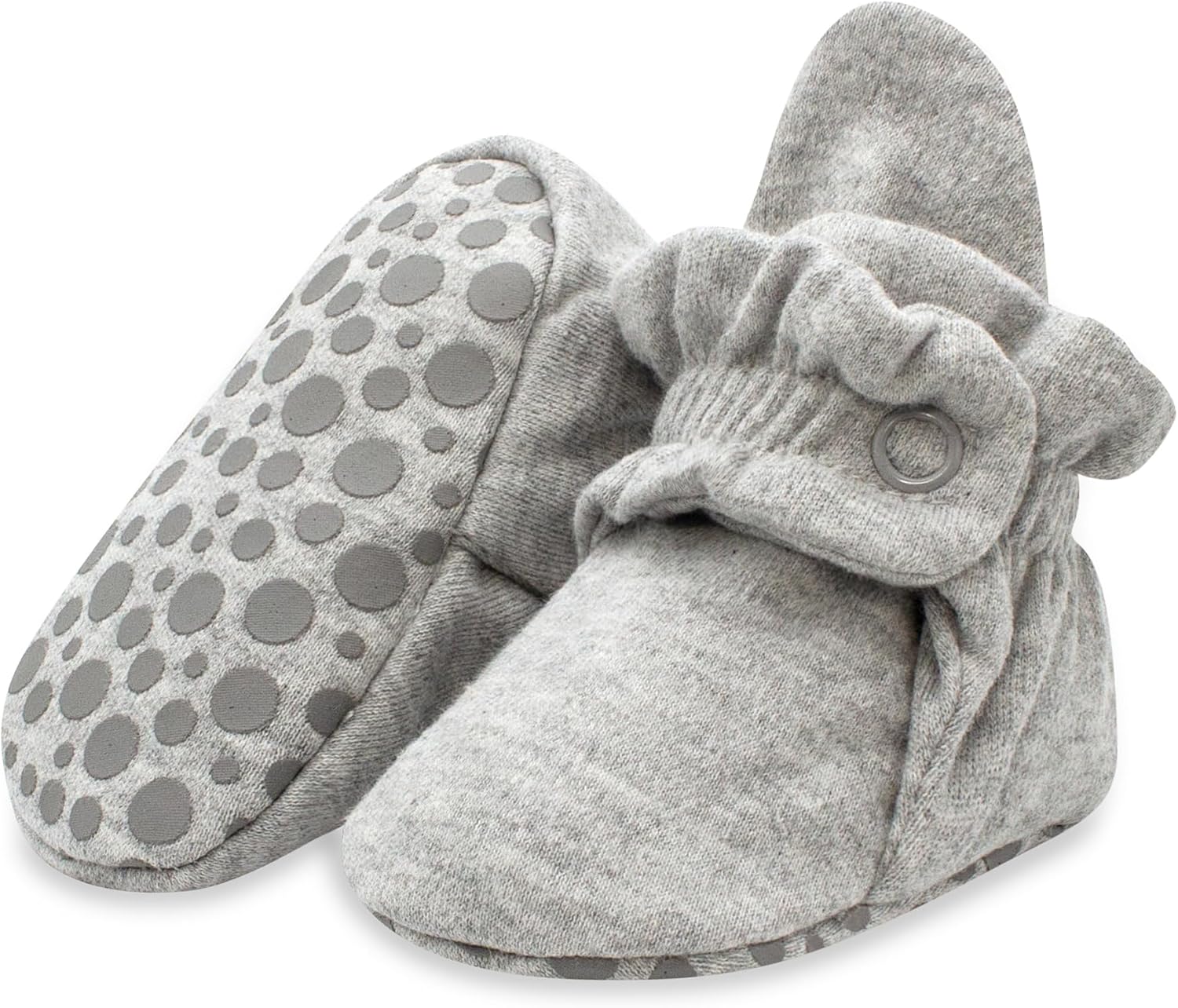 Zutano Unisex Organic Cotton Baby Booties With Gri...