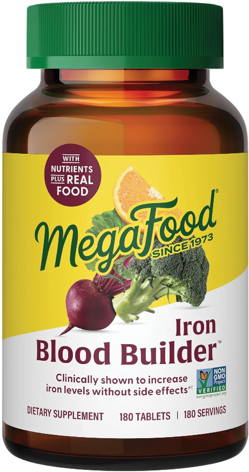MegaFood Blood Builder - Iron Supplement Clinically Shown to Increase Iron Level...