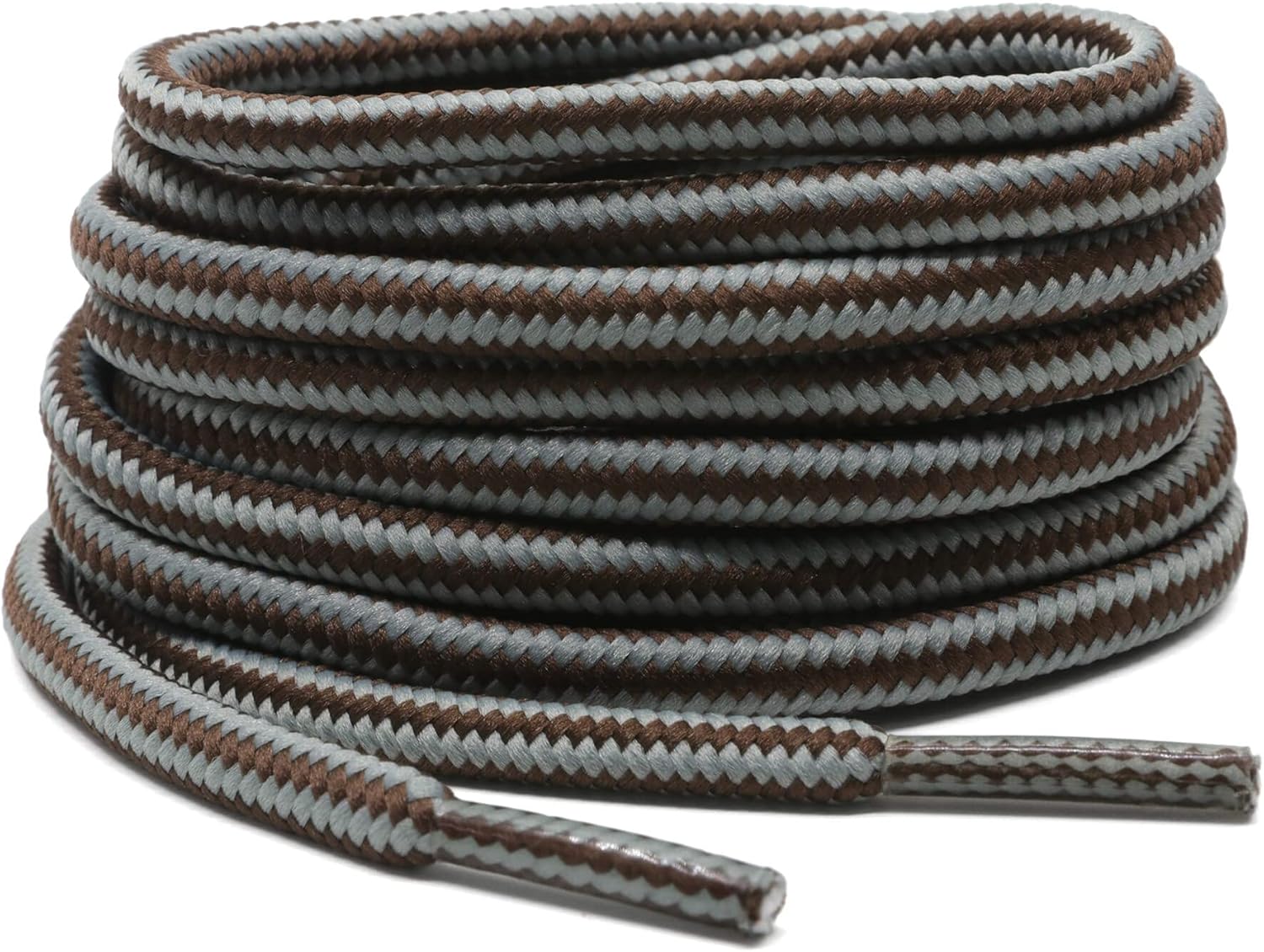 DELELE 2 Pair Round Boot Laces Outdoor Hiking Walking Shoelaces Rope Dual Colour...