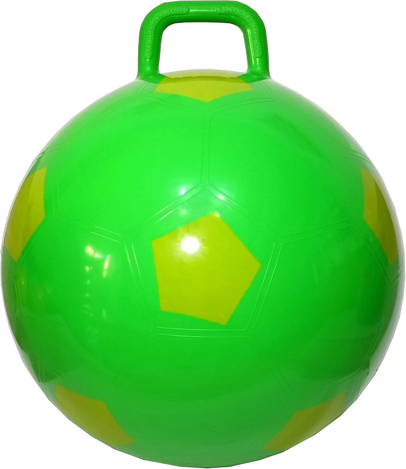 AppleRound Space Hopper Ball with Pump in Soccer Ball Style, 15in / 38cm Diamete...