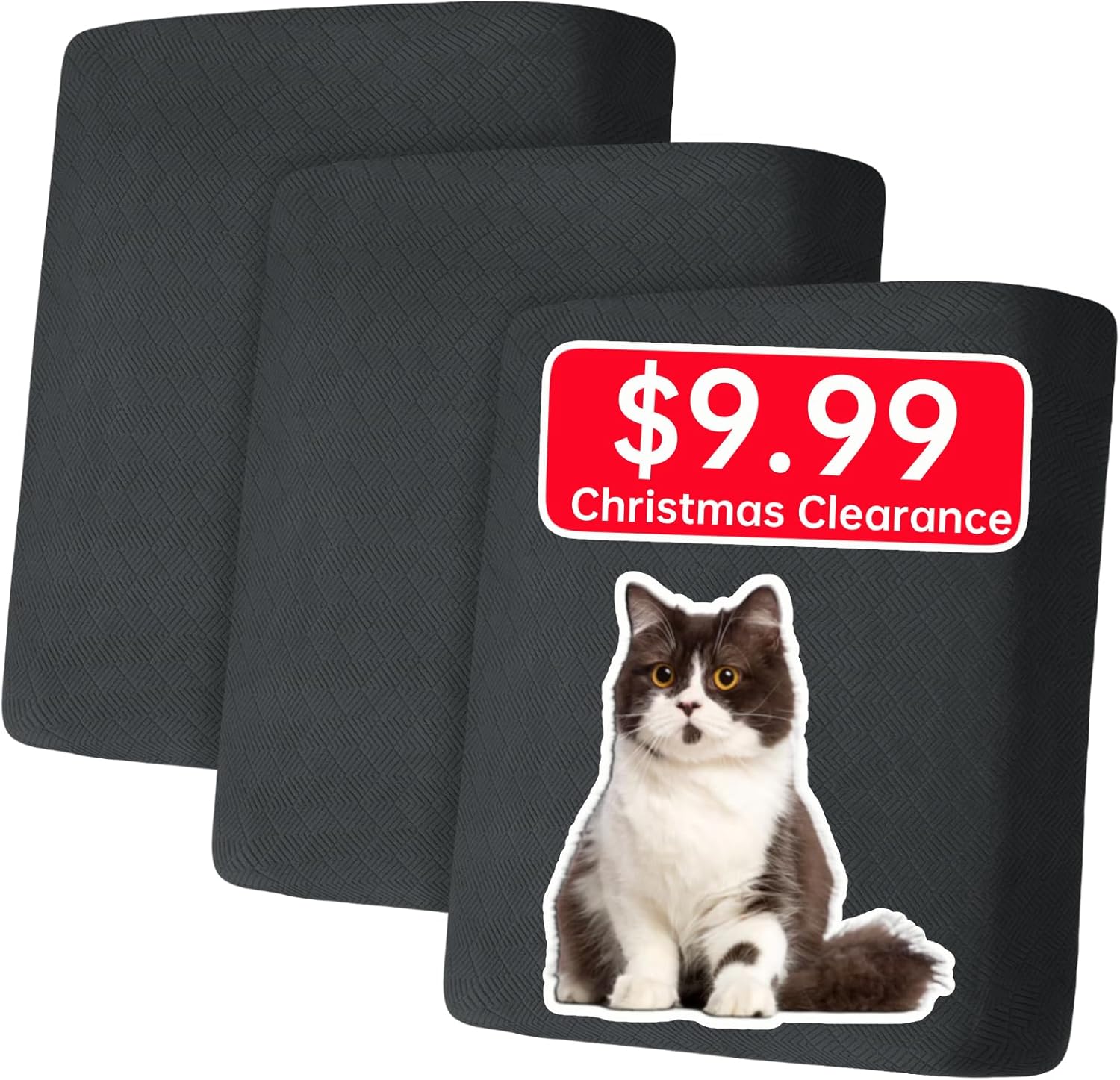YEMYHOM 【Clearance Stretch 3 Pieces Cushion Covers Sofa Seat Cushion Slipcovers...